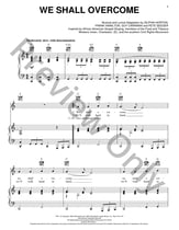 We Shall Overcome piano sheet music cover